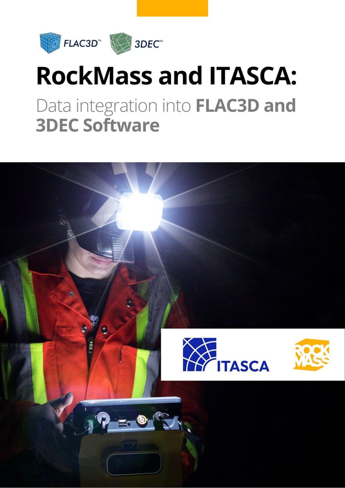 [NEW ITASCA LOGO COVER] RockMass data integration into Itasca FLAC3D and 3DEC6